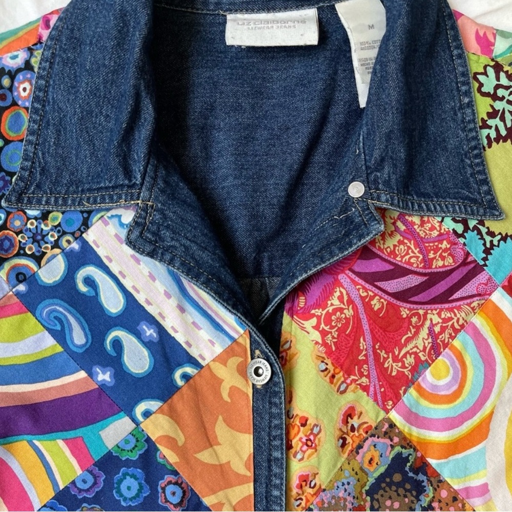 Western Boho Cottage Quilted Patchwork Denim Shac… - image 5